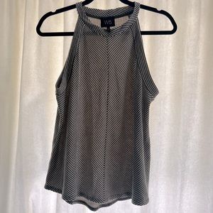 W5 Green & White Tank Top